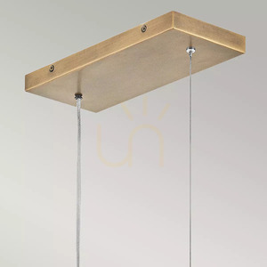Hinkley Arco lineáris LED függőlámpa 117 cm sárgaréz Heritage Brass - Elstead small 4