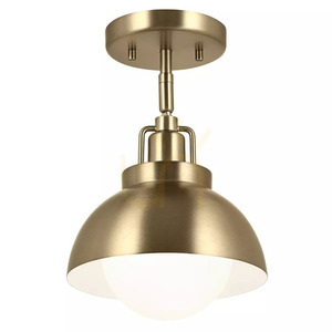 Fali lámpa, Semi-Plafond, Niva függőlámpa - 1 fényforrás - Champagne Bronze Elstead small 1