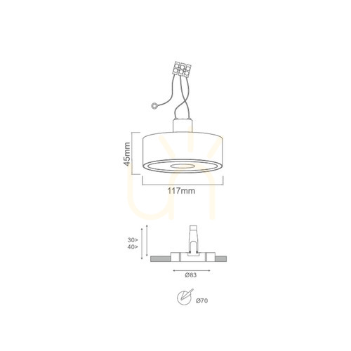 Jelölje be Mennyezeti lámpa LED Neo Toupe Slim Ufo Króm Alumínium 117 mm 3000K Open Design Highlights