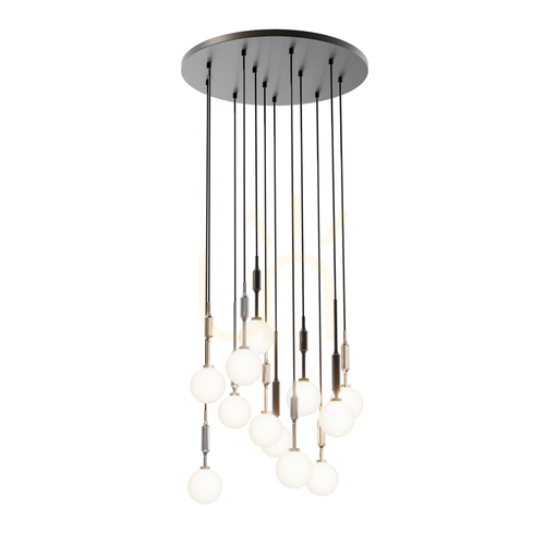 Jelölje be Függőlámpa Ero Open Design Highlights fehér opál króm fekete arany G9 10x8W 400mm