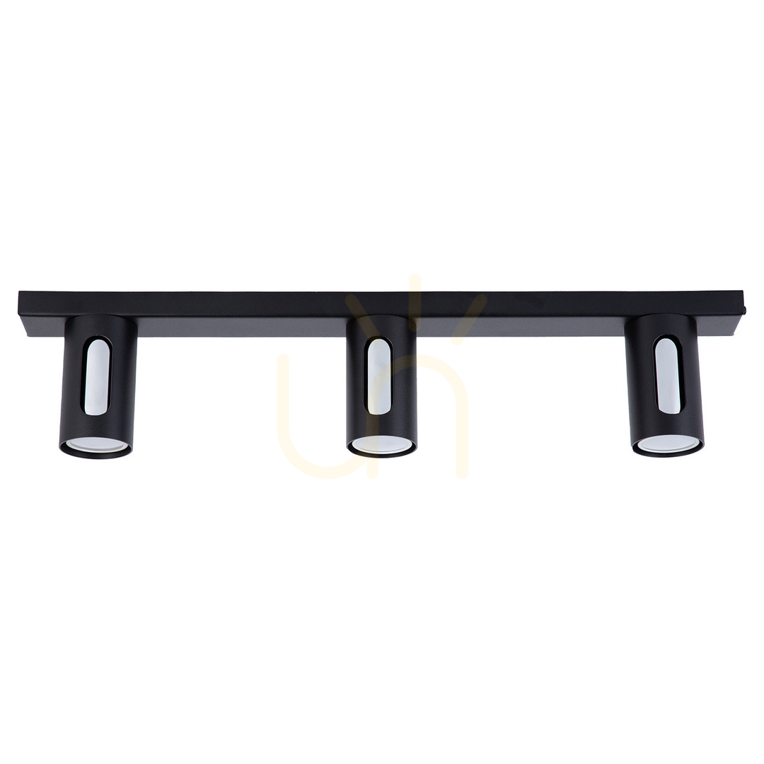 Kilátás Plafon Sigma FLOW 3 fekete/ezüst GU10 60 cm 41210 Plafon Sigma FLOW 3 fekete/ezüst GU10 60 cm 41210