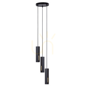 Függőlámpa Sigma FLOW 3 fekete/arany GU10 20 cm 41222 small 0