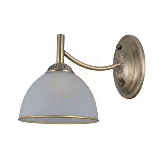 Jelölje be Italux fali lámpa sárgaréz-fehér E27 LED, WL-40653-1-ABR-WH