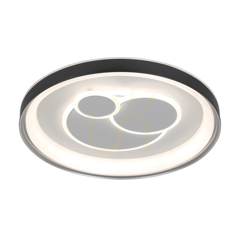 Jelölje be Plafond Italux Florina LED fekete 49 cm távirányítós PLF-54205-BK-WH
