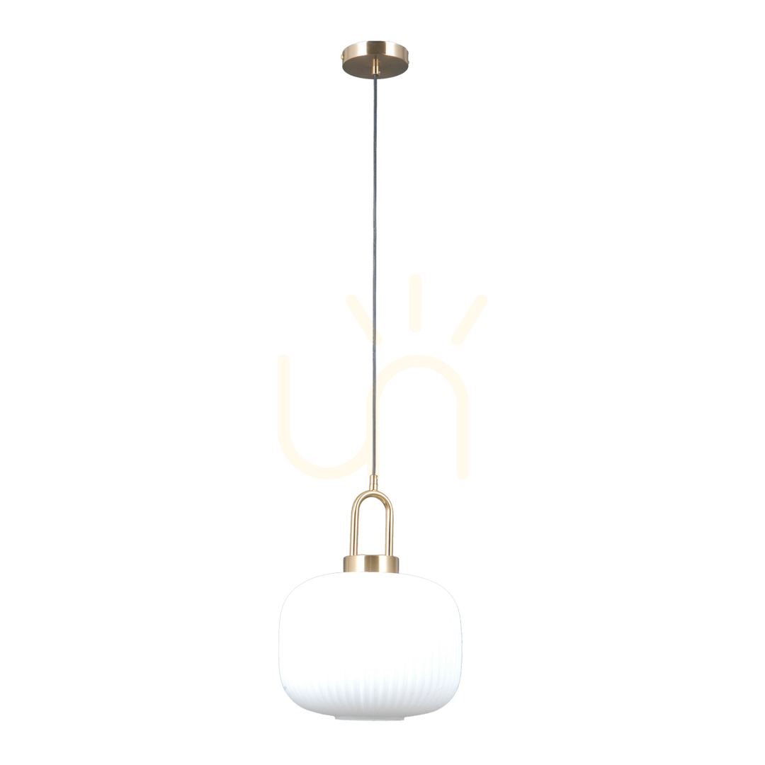 Jelölje be Italux Fosse E27 LED függőlámpa aranysárga-fehér, 26 cm, PND-408817-1-HBR-WH Italux Fosse E27 LED függőlámpa aranysárga-fehér, 26 cm, PND-408817-1-HBR-WH