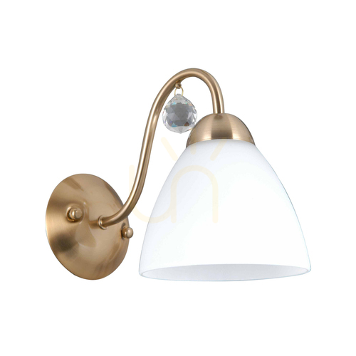 Jelölje be Italux fali lámpa króm fehér opál E27 24 cm WL-5643-1-HBR
