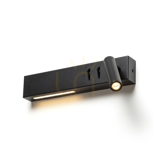 Jelölje be Spot Rendl R14524 Odeon Led Spot lámpa, ágy fölött Fekete