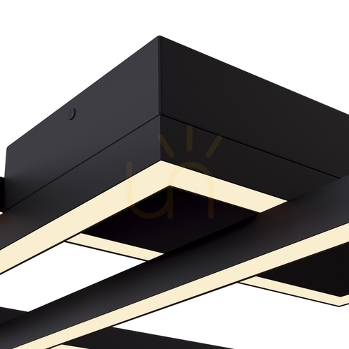 Jelölje be Maytoni Rida MOD016CL-L80BK fekete LED mennyezeti lámpa 78 W 2872/2876 lm CCT 3000/4000 K 78 cm