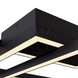 Maytoni Rida MOD016CL-L80BK fekete LED mennyezeti lámpa 78 W 2872/2876 lm CCT 3000/4000 K 78 cm small 2