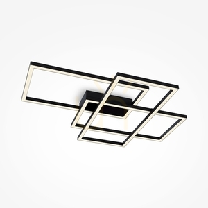 Maytoni Rida MOD016CL-L80BK fekete LED mennyezeti lámpa 78 W 2872/2876 lm CCT 3000/4000 K 78 cm small 0