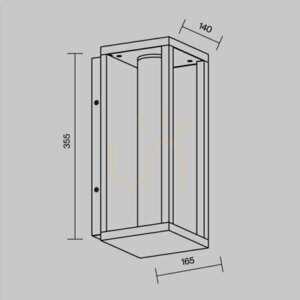 EXPO kültéri fali lámpa O480WL-L12B3K IP54 Maytoni small 6