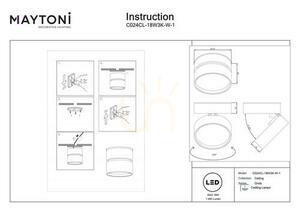 Plafond ONDA C024CL-18W3K-W-1 Maytoni small 7