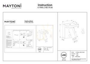 Maytoni Aron LED fekete fali lámpa C179WL-L7B2.7K-DE small 8