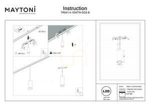 FOCUS LED sínes függesztéklámpa TR041-4-12WTW-DD2-B Maytoni small 4