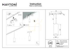 Maytoni Focus LED Exility függesztett sínlámpa TR041-4-12WTW-DD2-W fehér 12 W DALI-2 small 6