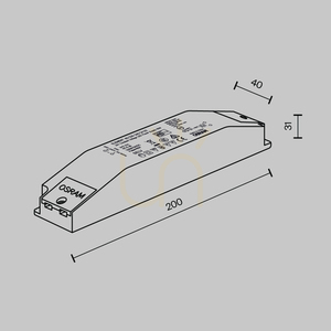 TÁMOGATÁSI TÁMOGATÁS FLARITY 60-220-240-24-G2 Maytoni busz tápegység small 2