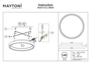 Plafond ORIGN MOD311CL-L40B3K Maytoni small 8