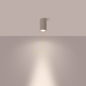 Plafond IVAR taupe LED 3000K small 2