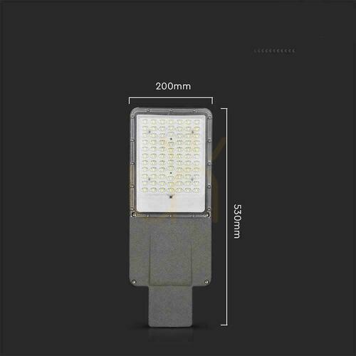 Jelölje be Utcai LED Solar V-TAC BRIDGELUX CHIP IP65 Pilot LiFePO4 Panel 40W VT-15111ST 6500K 2500lm.