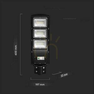 Utcai LED Solar V-TAC 12W fekete VT-ST180W 6000K 1200lm fényszóró. small 6