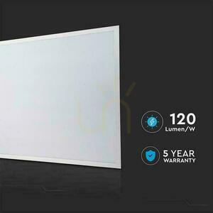LED panel V-TAC 40W 600x600 LED háttérvilágítás 33mm 120Lm/W tápegység PHILIPS VT-61040 6500K 4800lm 5 év garancia 5 év garancia small 7