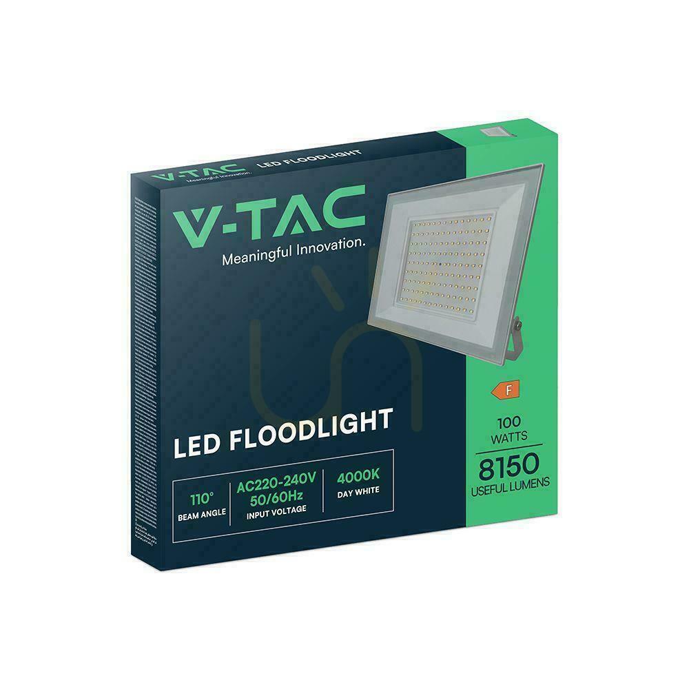 Előnézet V-TAC LED projektor 100W LED SMD 4000K fehér VT-44109 4000K 8150lm. V-TAC LED projektor 100W LED SMD 4000K fehér VT-44109 4000K 8150lm.