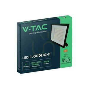 V-TAC 100W LED SMD SMD 4000K projektor fekete VT-44109 4000K 8150lm. small 2
