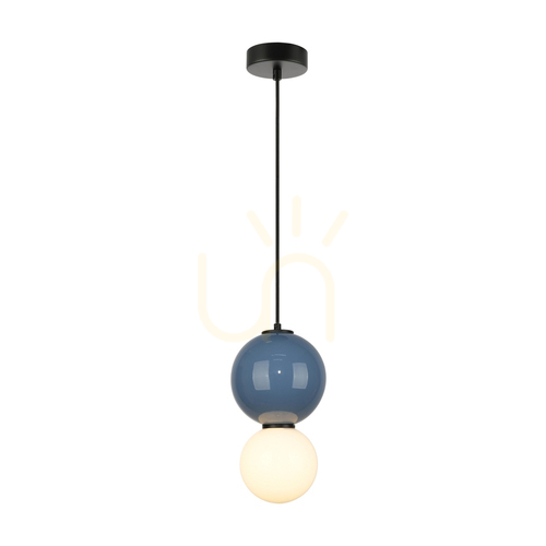 Jelölje be Italux Pieve LED függőlámpa kék üveg kerámia 15 cm PND-95221-1S-BLU