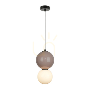 Italux Pieve LED függőlámpa 6W 3000K barna-fehér Ø18 cm PND-95221-1M-BR small 0