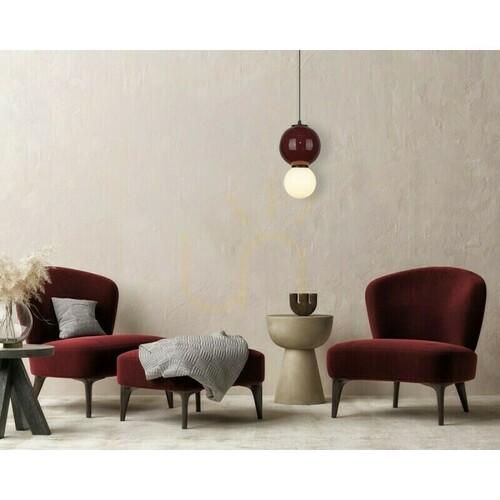 Jelölje be Italux Pieve LED függőlámpa bordó 18 cm PND-95221-1M-PRP