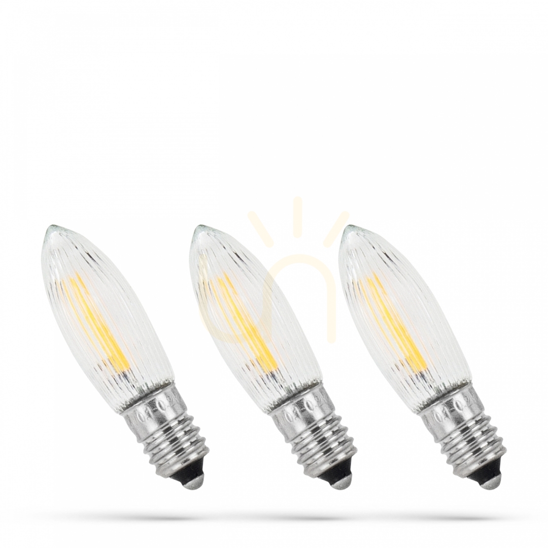 Jelölje be Led karácsonyfa izzó E 10 10 55 V/0.2 Ww spektrum 3 csomag Led karácsonyfa izzó E 10 10 55 V/0.2 Ww spektrum 3 csomag