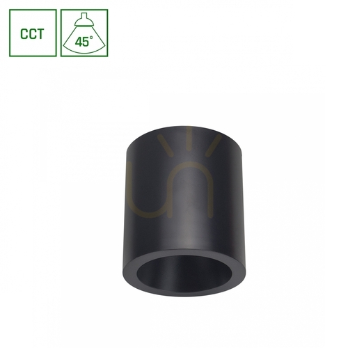Jelölje be Chloe Komplett felszíni 7 W Cct 230 V 45 St Ip20 Ugr<19 Fi90 X100 Mm Fekete kerek.