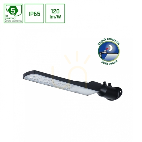 Jelölje be Streetos Slim 50 W Nw 230 V 140/85st Ip65 505x109x76mm Fekete 5 év garancia. Spektrum