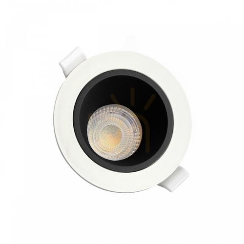 Jelölje be Fiale Core Anti Glare Gu10 Ip20 Fi95 X46 Mm fehér középen fekete kerek.