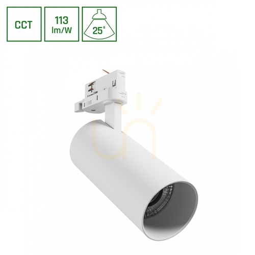 Jelölje be Andromeda Prime gyűjtősínhez 3 F 3 Cct 24 W 230 V 25st IP20 átmérő 76x177x228mm Fehér spektrum