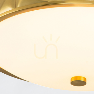 Plafond EPSILON - 3 fényforrás - Öregített sárgaréz QUINTIESSE small 3