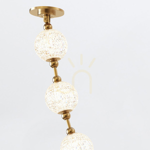 MARNI LED függőlámpa - természetes sárgaréz QUINTIESSE small 4