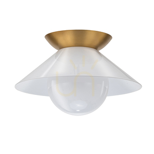 SAUCER Plafond - 1 fényforrás - Öregített sárgaréz QUINTIESSE small 5