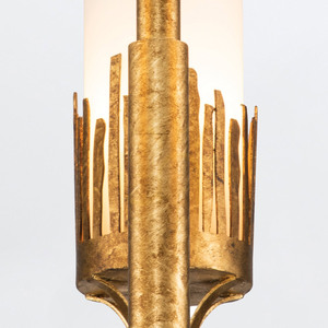 Quintiesse Sawgrass csillár, 3×E14, patinázott aranyfüst felület, Ø50,8 cm small 3
