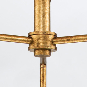 Quintiesse Sawgrass csillár, 3×E14, patinázott aranyfüst felület, Ø50,8 cm small 4
