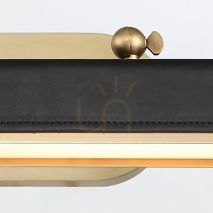 Közepes LED VALISE kép - Vintage sárgaréz, szmoking bőr QUINTIESSE small 6