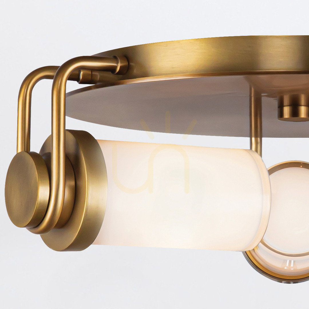 Jelölje be Plafond WYNWOOD - 3 fényforrás - Vintage sárgaréz QUINTIESSE Plafond WYNWOOD - 3 fényforrás - Vintage sárgaréz QUINTIESSE