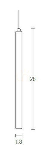 Jelölje be Függőlámpa Zambelis LED fekete matt 3W 2700K alumínium, 28 cm