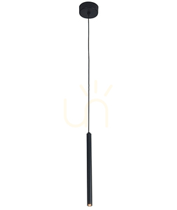Függőlámpa Zambelis LED fekete matt 3W 2700K alumínium, 28 cm small 3