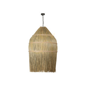 Függőlámpa Zambelis rattan, bézs, 60 cm, E27, természetes szalma small 1