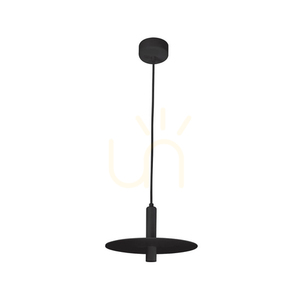 Függőlámpa LED 7W fekete Zambelis 26 cm melegfehér 3000K fekete-fém small 3