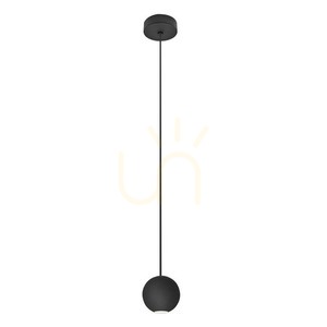Zambelis LED Függőlámpa 4.5W 3000K Fekete, Homokos Fém 2 Zambelis LED Függőlámpa 4.5W 3000K Fekete, Homokos Fém small 2