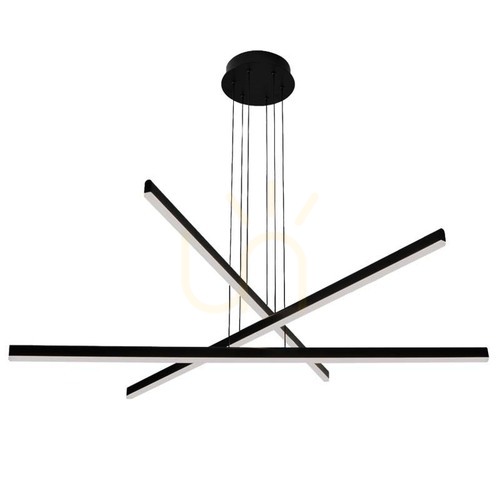 Jelölje be Zambelis LED függőlámpa 48W 3000K fekete matt 102 cm