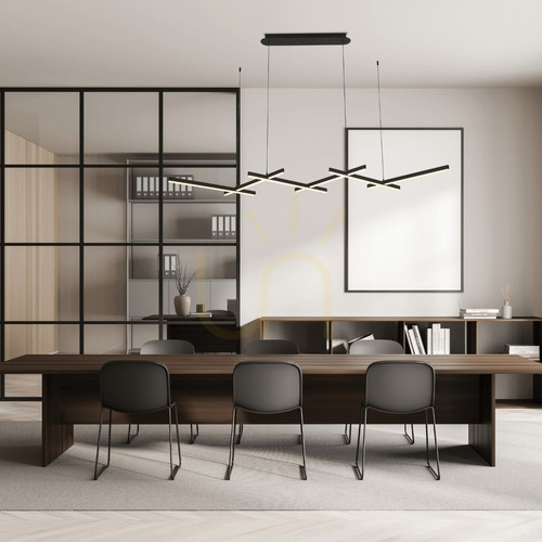 Jelölje be Zambelis fekete matt LED függőlámpa 85W 3000K 163 cm
