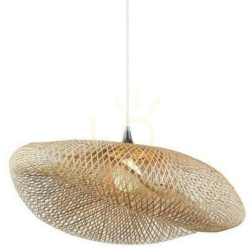 Jelölje be Függőlámpa bambusz Zambelis E27 természetes bézs 1x40W 80 cm